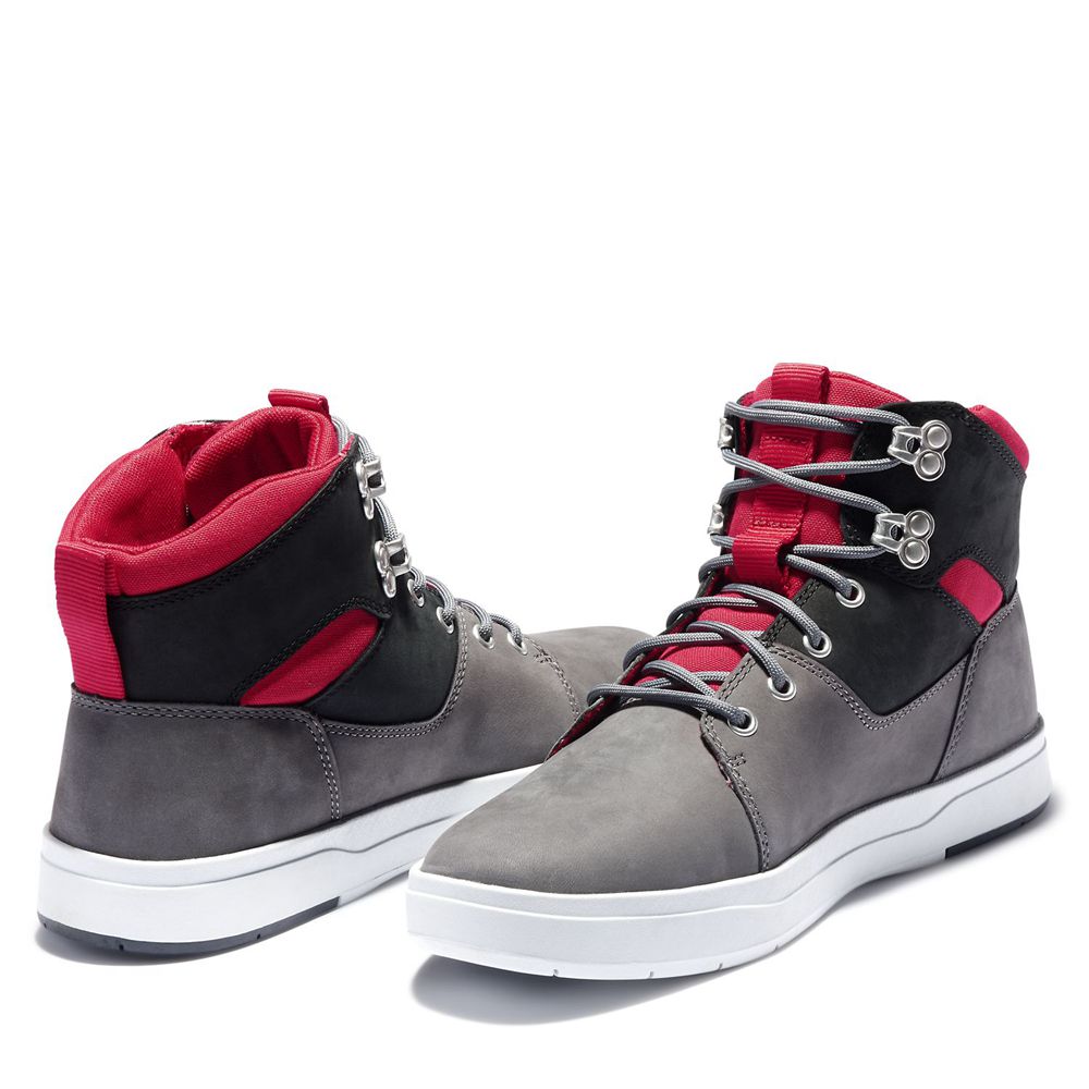 Botas de Seguridad Timberland Hombre Davis Square Gris - Chile SDF-027348